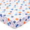 Crib Sheet - 1 Pack Sports Theme Nursery Bedding Sheet - Footballs