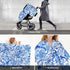 Hcpwzrf Blue White Floral Paisley Baby Car Seat Cover & Nursing Cover - Breathable Stretch Multi-Use Cover
