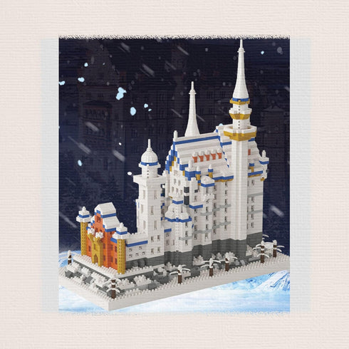 Kadablk Sets,Germany 2800+ Famous Architecture Model,Micro Blocks Building Swan Stone Castle, PCS Mini Bricks Building