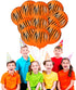 40 Tiger Balloons with Animal Print Stripes, Jungle Safari Theme for Zoo Party Supplies and Birthday Decoration