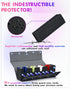 Card Storage Box with Dice Tray for MTG, 5 in 1 Card Deck Case Holds 900+ Unsleeved Cards, Strong Magnet Organizer
