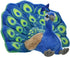 WILD REPUBLIC Peacock Plush, 8 Inches - Stuffed Animal, Plush Toy, Kids Gifts, Cuddlekins