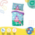 Set 4 Set Sunny Side Up Magic Castle Toddler Comforter - Piece Preschool Bedding Includes Comforter, Sheets & Pillow