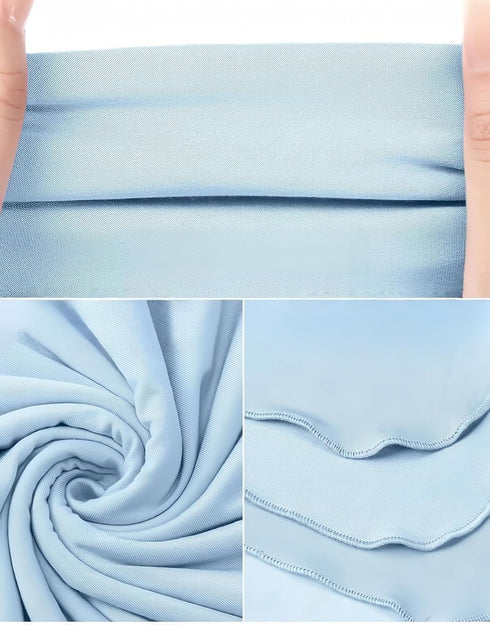 SEVDO Set Baby Receiving Blankets with Matching Beanie Newborn Nursery Swaddle Unisex Swaddle Wrap Soft Silky Neutral