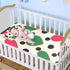 SyXIOP 28" 52" Colorful Heart Polka Dot Cooling Baby Crib Mattress x Breathable Crib Padding for Sides for Kids, Adult