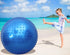 Large Sensory Massage Ball for Kids, 33.5" 85CM Bouncy Exercise Ball with Tactile Spikes, Blue Ball