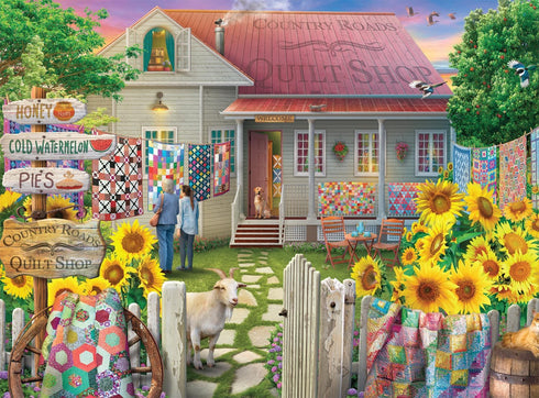 Buffalo Games Eduard Country Quilts 1000 Piece Jigsaw Puzzle for Adults - Finished Size 26.75 x 19.75