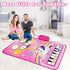 Toys for 1 Year Old Girl Gifts: Baby Musical Mat Toddler Toys Age 1-2, 3 in 1 Piano Drum Animal Touch Unicorn Toys for