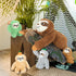 Tezituor Sloth Plush Toy Set of 5, Mommy Sloth Stuffed Animal with 4 Plush Sloth Babies, Gifts for Kids Age 3-9