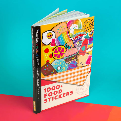 Fashion Angels 1000+ Food Sticker Book, Over 1,000 Cute Food Stickers for Kids, Personalizing Laptops, Journals