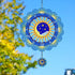 Metal Wind Spinners - Outdoor Hanging Zodiac Signs, Moon Wind Catcher, Metallic Wind Chime for Garden Decor