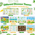 Montessori Dinosaur Themes Busy Book for Toddlers, Educational Learning Toys for 3-5 Year Olds, Birthday Gifts