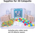 30-Pack 30 8+ Catapult Kit, Build Mini Catapults, Complete STEM Project Kit for Classrooms and Groups, Ages