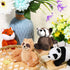 6 Pieces Jungle Animal Plush Toys Set, Forest Stuffed Animals, Panda, Raccoon, Sloth, Squirrel, Fox, Hedgehog