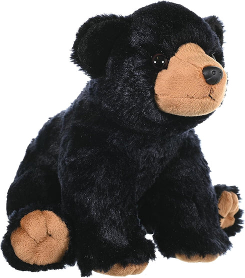 Wild Republic Cuddlekins Black Bear Plush, Stuffed Animal, 12 Inches - Gifts for Kids