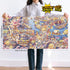 1000 MOMIBOOK Puzzles for Adults Pieces Jigsaw Puzzles of Civet Cat River View, Painting Image Chinese Cat Puzzle