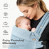 MOCKPOSE Ergonomic,Cozy 7-40lbs,3 Baby Carrier Newborn to Toddler- and Lightweight Infant Carrier for Carry Positions