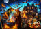 Halloween Witches Jigsaw Puzzle, 1000 Piece by Vermont Christmas Company, Randomly Shaped Pieces, 26 5/8" x 19 1/4"