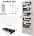 Closet Clastyle Video Gamer Over the Door Organizer Mesh Side Pocket Boy Nursery Hanging Storage Organizer Clothes