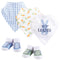 Hudson Baby Unisex Baby Cotton Bib and Sock Set, Boy First Easter,