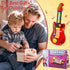 2-in-1 3-5 Kids Guitar-Piano Musical Instrument, Toddler Guitar for Year Old Boys Girls, Adjustable Educational Toy