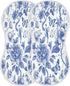 YETTASBIN Blue Flower Muslin Baby Burp Cloth, Super Soft Absorbent Cotton Burp Rag Baby Bibs Feeding Cloth for Newborn