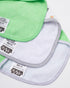 STAR WARS Baby Boys Baby Yoda Bandana Bibs - 3 Pack Set for Feeding, Teething, Drooling (Green/White/Grey)