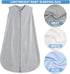 3 Pack Baby Sleep Sack 3-6 Months, 100% Rayon Cotton Baby Sleeping Bag, 2-Way Zipper, Toddler Wearable Blankets, TOG 0.3