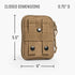 Tactical Diaper Bag Dirty Diaper Dump Pouch - Removable & Washable