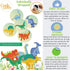 Potty Training Seat Magic Sticker - Dinosaur Color Changing Toilet Targets, 5 Pack with Free Potty eBook