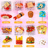 SKINOSM 28 7 Set Valentine's Day Cards for Kids - PCS Dessert Block Valentines Day Gifts, Cards with Designs Block