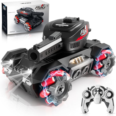AIGIMU RC Tank That Shoot,Remote Control Tank for Kids Adults 4WD Stunt RC
