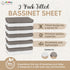 100% Cozy 52"x28" (2 Pack) Crib Sheets Organic Muslin Cotton Sheets for Boys & Girls, Fitted Sheets for Standard Crib