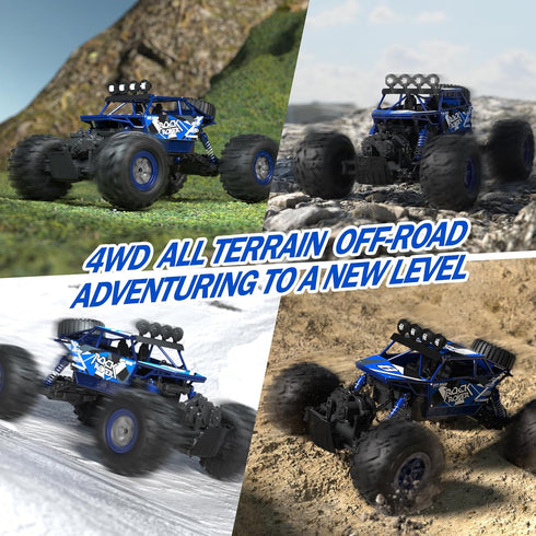 1:10 48+ 4WD 2 80Mins BananMelonBM Scale Remote Control Car, KM/H High Speed Amphibious RC Monster Truck, Waterproof