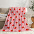 Pink Strawberry Baby Blanket for Boys Girls Super Soft Blanket Swaddle Newborn Cozy Receiving Blanket Stroller Throw 40x30 in for Puppy by SUPERICH