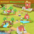150PCS 3-8, 3+ Magnetic Blocks-Build Mine Magnet World Animals Edition Building Toys for Boys & Girls Age Magnetic
