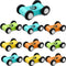 10 Pieces Wooden Mini Car Ramp Race Track Toys for Kids Over 3 Years Old, Wooden Car Ramp Racer Toy Set