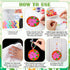 30 Sets WinnerWhy Spring Flower Suncatchers Window Art Kits, Mother's Day Floral DIY Sun Catchers Crafts Paint Your Own