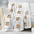 Novusopt Customized Owl Baby Blanket with Name Sherpa Blanket Personalized Owl Nursery Baby Blankets for Boys Girls