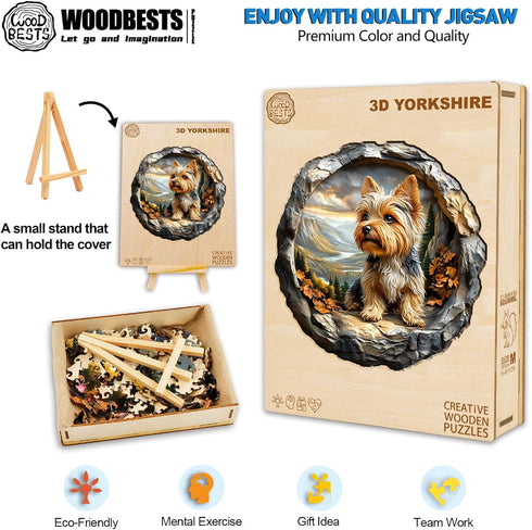 (300 13.4"x13.4") WOODBESTS Wooden Puzzles for Adults Piece, L, Yorkshire Wood Puzzles Adult, Wooden Jigsaw Puzzles