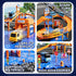 NIPLOOOW Set 3-5, Set, 3 4 5 6 3 4 5 6 7 8 Puzzle Race Car Track for Kids Floor Puzzle Track Car Toddler Toys for Years