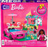 Mega Barbie Car Building Toys Playset, Pink Convertible & Ice Cream Stand with 225 Pieces, 2 Micro-Dolls