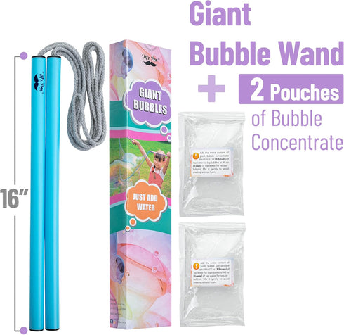 Mr. Pen Giant Bubble Wands Kit, Big Bubble Maker for Kids Outside, Outdoor Toys for Huge Bubble Fun