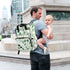 SUABO Backpack Beautiful Hand Drawn Leaf Pattern Baby Diaper Bag Large Bag Waterproof Travel Diaper Bags for Moms
