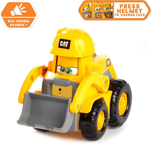 CAT Construction Toys Junior Crew Front Loader Vehicle with Kid Vroom Sounds - Educational Preschool Toy for Ages 2+
