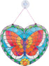 140+ 5+ Melissa & Doug Stained Glass Made Easy Activity Kit: Butterfly - Stickers Kids Sticker Stained Glass Craft Kit;