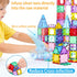 Set Upgraded Antibacterial Magnetic Tiles, Magnetic Building Blocks with Antibacterial Protection, Inhibits Bacterial