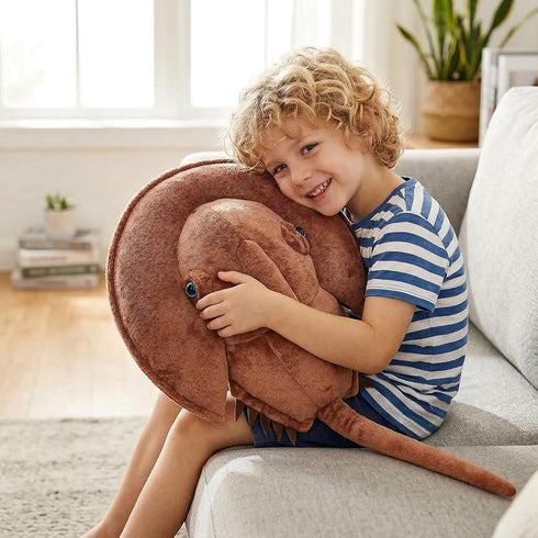 ZHONGXIN MADE Kids,18inchs Simulation Tri-Spine Horseshoe Crab Stuffed Plush Toy- Real Life Lifelike Sea Limulus