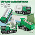 TAKGUD 4 Packs Set Die-cast Mini Garbage Truck Toy, Metal Trash Truck Vehicles for Kids, Friction Powered Recycling