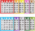 1 -100 10 SEETOOOGAMES Bingo Paper Game Cards - Card Books of Sheets